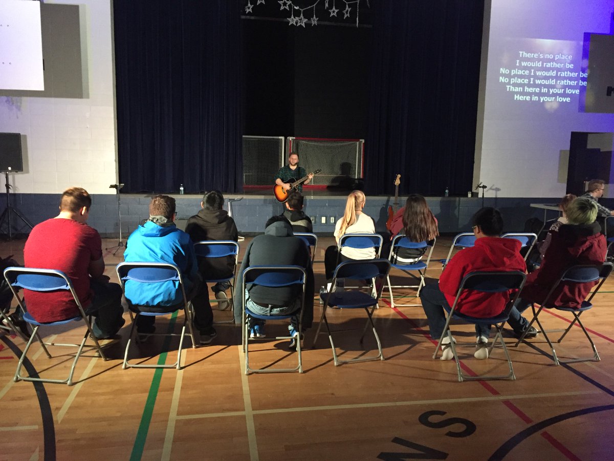 Grade 9s at <a href="/hfcrd37sts/">St. Stephen's</a> in #valleyviewab were treated to a full day retreat with <a href="/F2FMinistries/">FacetoFace</a> yesterday! #cathed