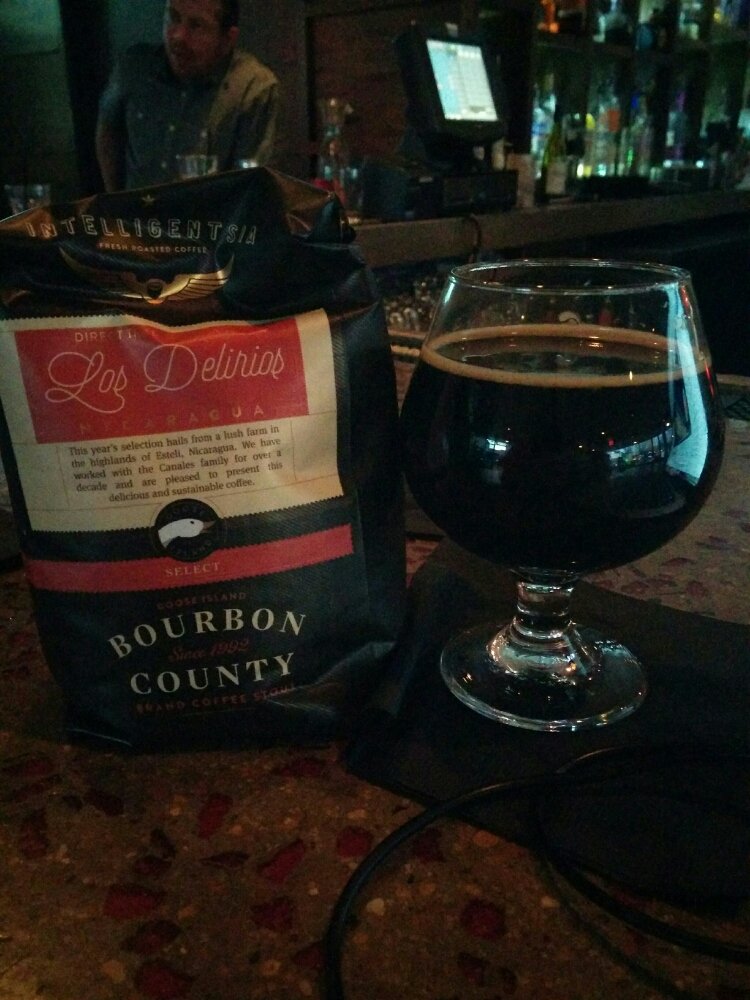 Check out Bourbon County #stout with bags of #coffee at <a href="/starbaraustin/">Star Bar</a> tonight