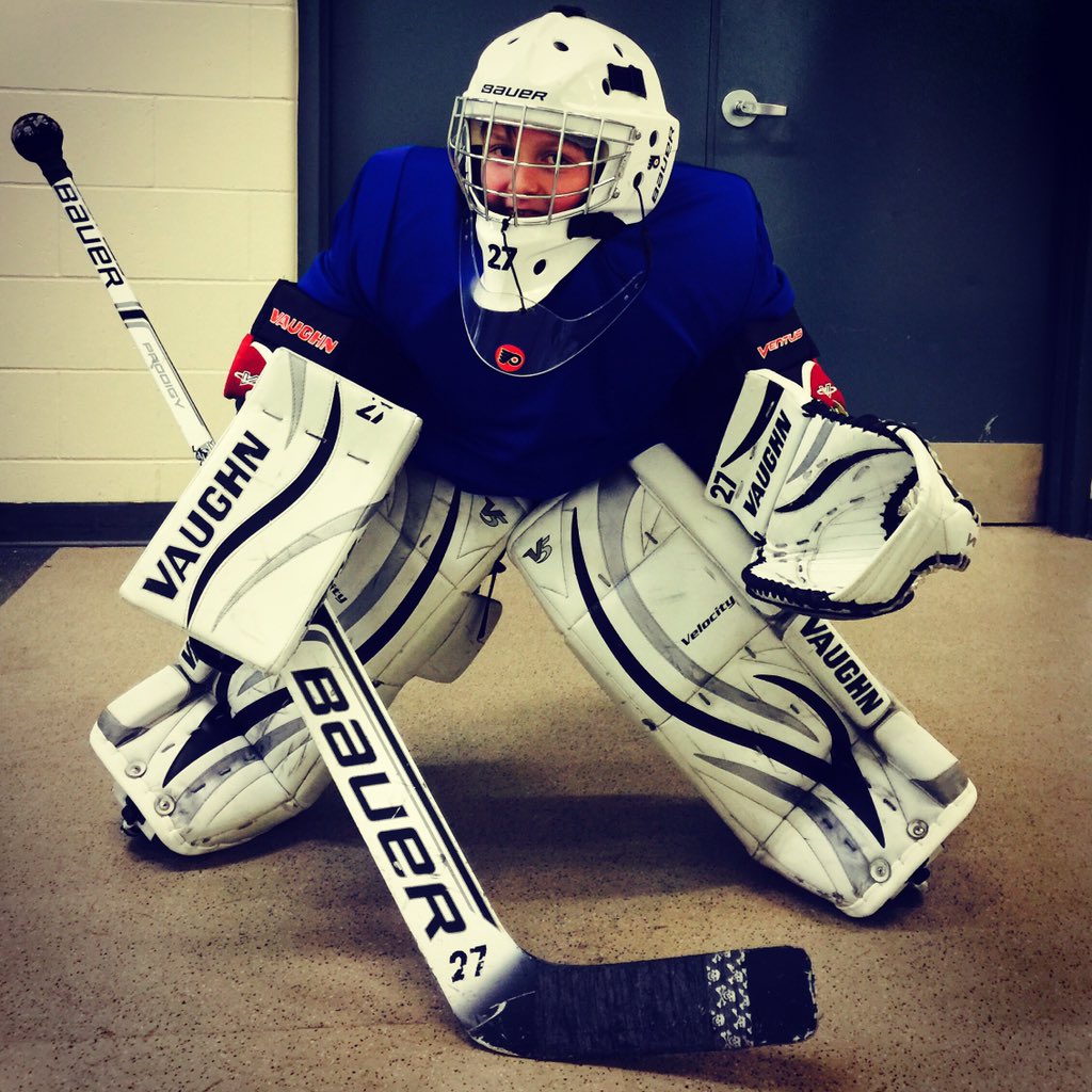 Paver_King's tweet image. Ready for practice @VaughnHockey 
@NHLFlyers #Hextall