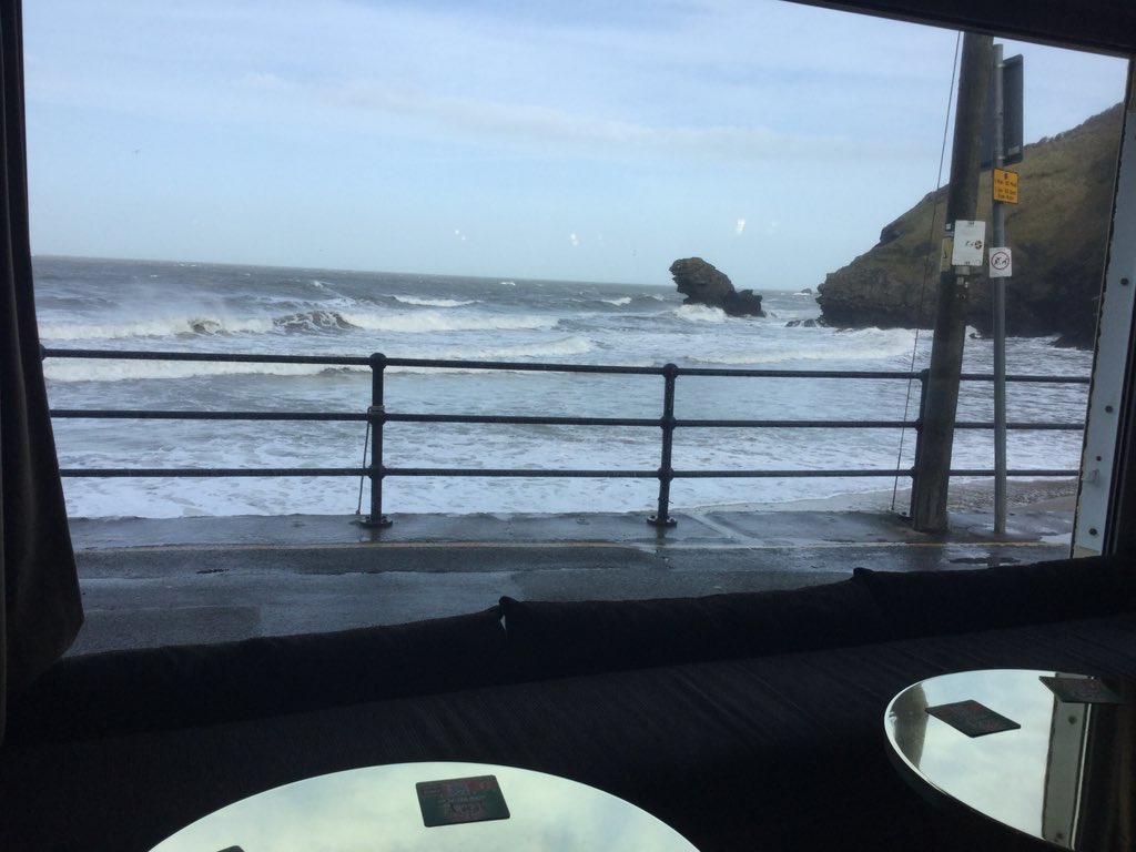Lush view for a cappuccino with friends #pentrearms #Llangrannog #caruCeredigion #morfaisaf