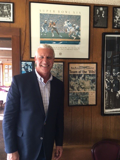 RealJimStuckey's tweet photo. In the @49ers room at @ScomasSF on the wharf! Go 9ers! https://t.co/1yS8yLAnbz