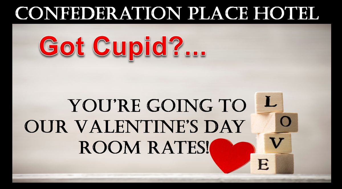 ConfedPlace's tweet image. What are you doing this Valentine's Day? 
Reservations 613-549-6300
#YGK #hotels #accommodations #Ontariotravel