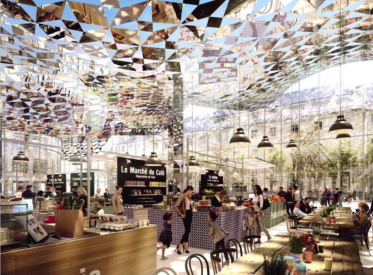 bedandy's tweet photo. #Parimien J-1 un grand marché alimentaire vibrant pour les parisiens ? @novaxia @scauarchitectes #reinventerparis https://t.co/BFEuOMaYSp