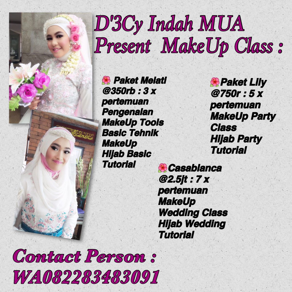 volks_deasy's tweet photo. Yang mau belajar makeup .... yuks daftar segera @infomalangraya @fitri_peseq @IpheLophi @KabarMLG @nophmoki https://t.co/5QeqXkjpHj