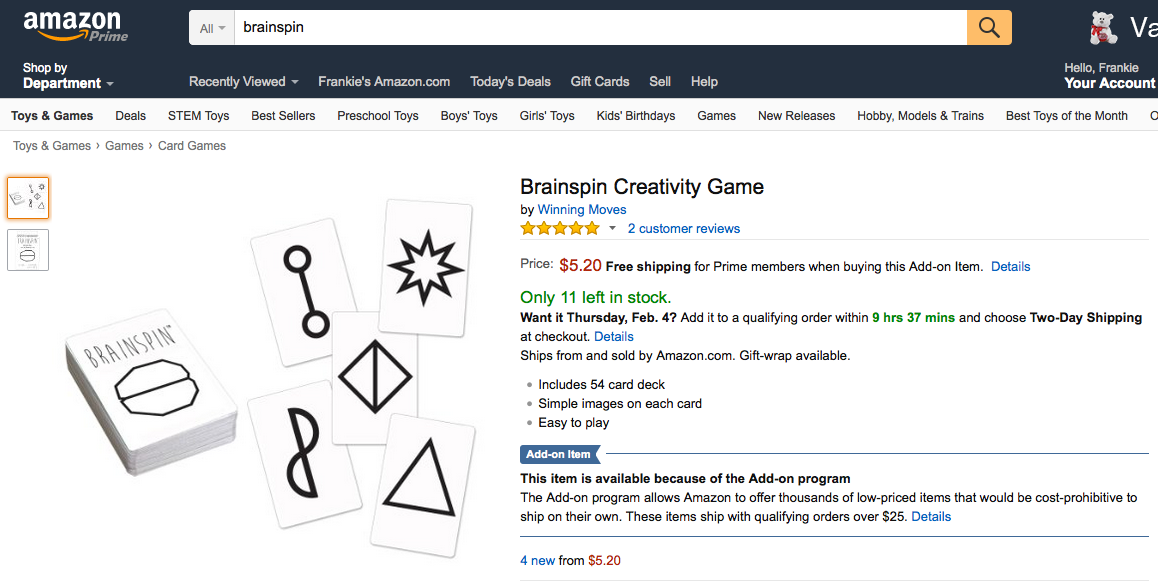 BrainSpin Game tweet media