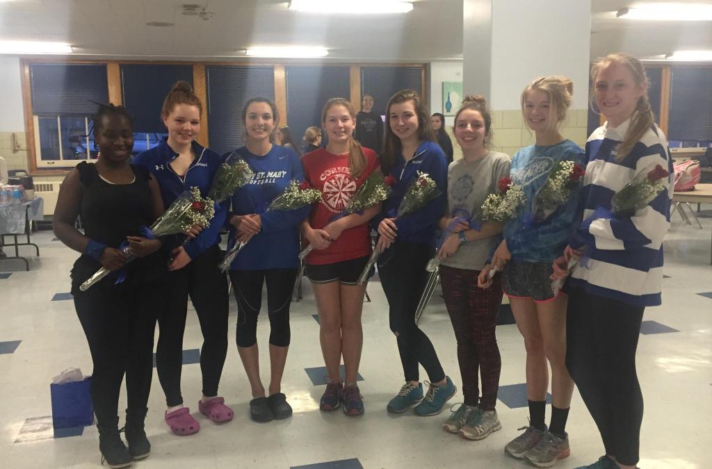 MSMThunder's tweet image. Shout out to Indoor Track seniors celebrating today! We will miss you! #TheyRunFast #RealFast 👏💙