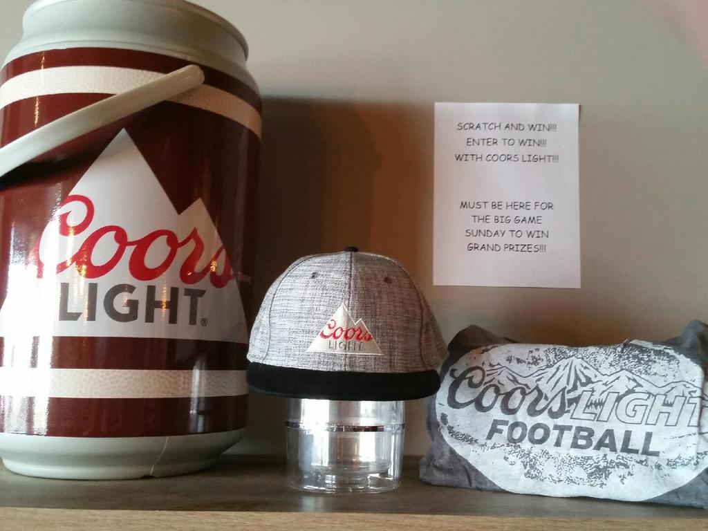 broncospub's tweet photo. Coors Light loaded us up for Sunday's Game! Be here for the game to win Grand prizes!! #pilotbutte #community #pub https://t.co/5nEkWKDQzm