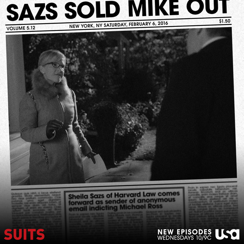 SuitsPeacock's tweet photo. #WhoSoldMikeOut? Sheila Sazs.
Watch her confession before next week's all-new episode: https://t.co/0CKhIaMrpx https://t.co/TTqwn9Qx2U