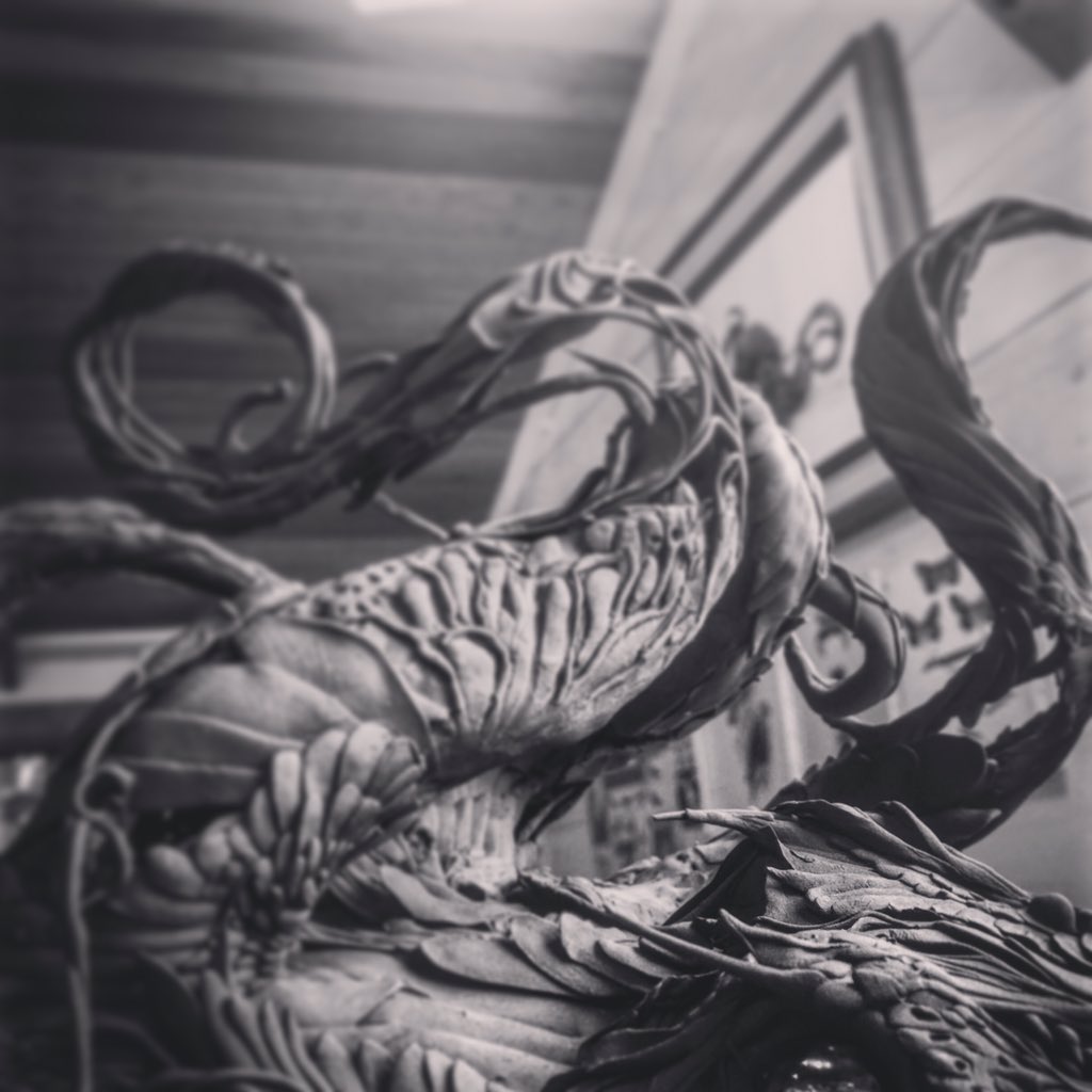 Finishing some new work :) #ellenjewett #sculpture #art #canadianarttuesday #cephalopods #octopus