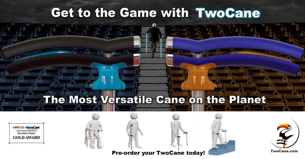 TwoCanCane's tweet photo. Now your parents can "Take themselves out to a Ballgame" With the Two Cane #superbowl50 @PeytonManningFC @CBSHealth https://t.co/D6Ti956u3J