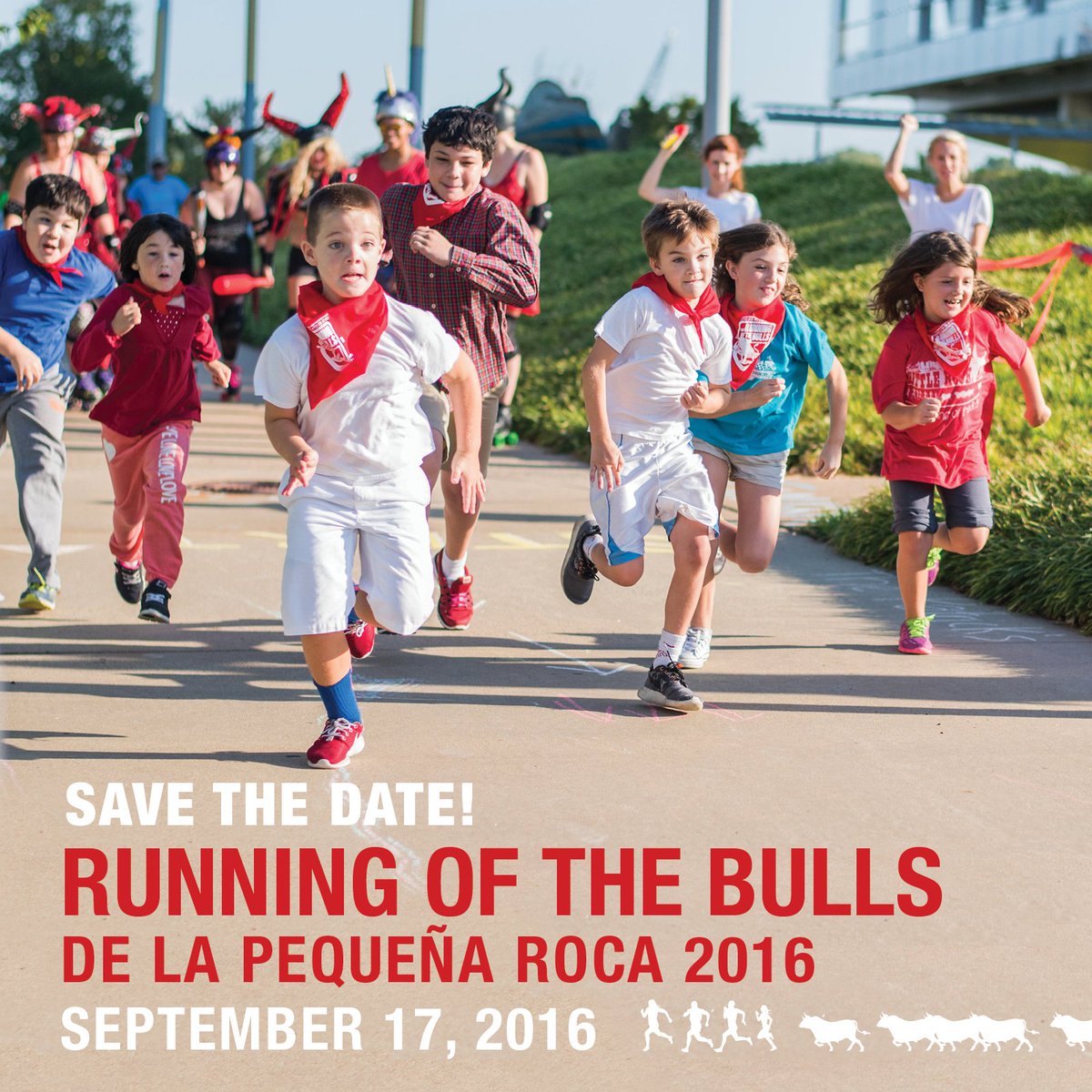BullRunLR's tweet image. Save the date! Running of the Bulls returns to Little Rock this September.