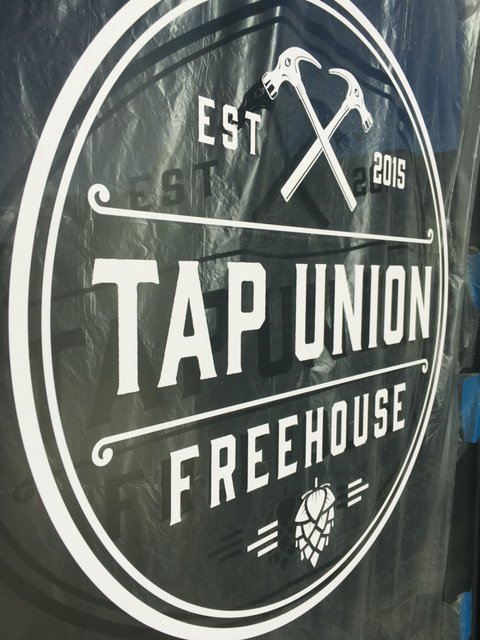 Vancouver_USA's tweet photo. Spotted on a #VanWA walk today: the @TapUnion Freehouse sign! Excited for this new brewpub to open! #DiscoverVanUSA https://t.co/Ve88nVrYtq
