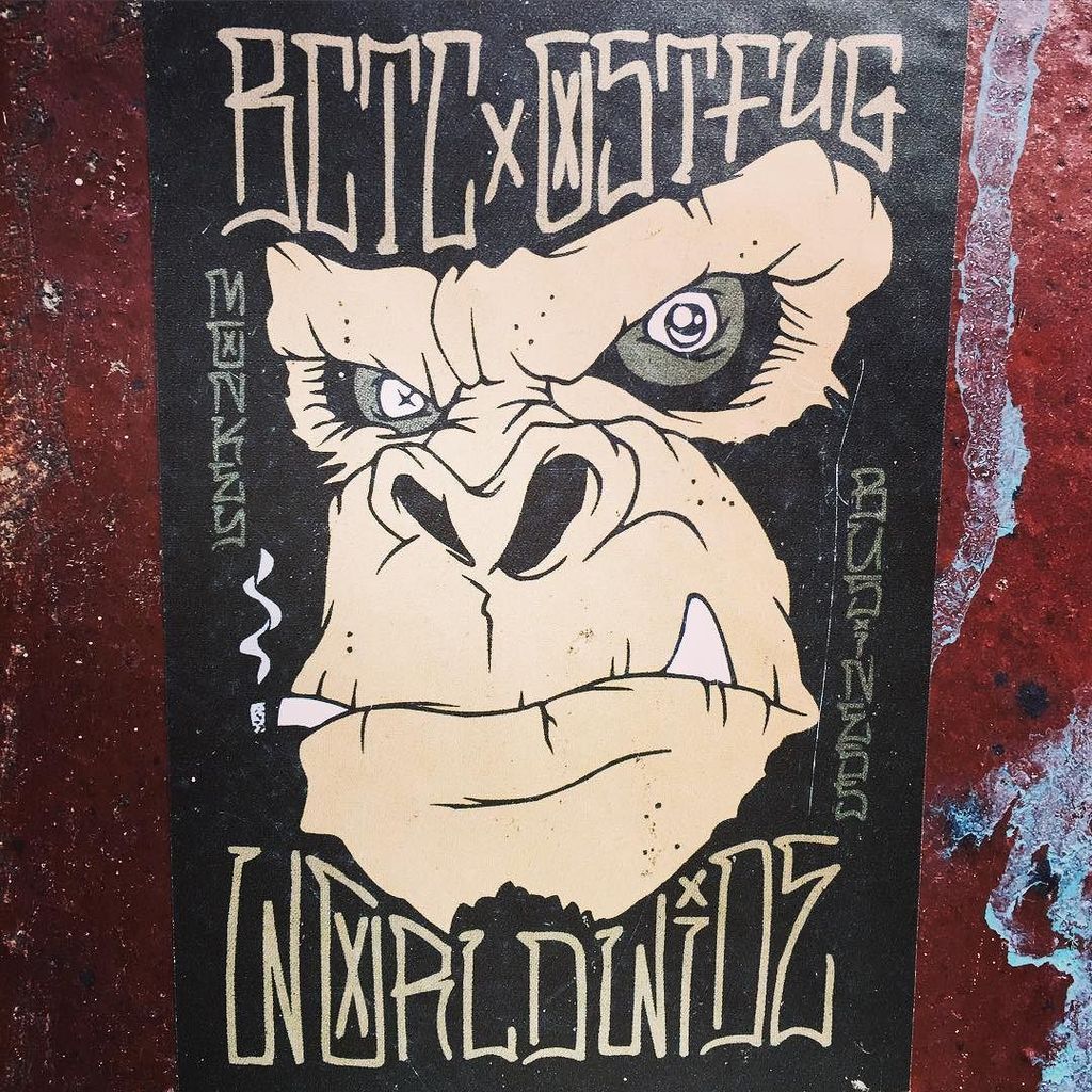 StArtEverywhere's tweet image. Fo'rillla Gorilla &amp;gt; artist: @ecke_art #BCTC #OSTFUG | #urbanart #bErlin #bErlinstrEEtart #strEEtartbErlin #stickErh…