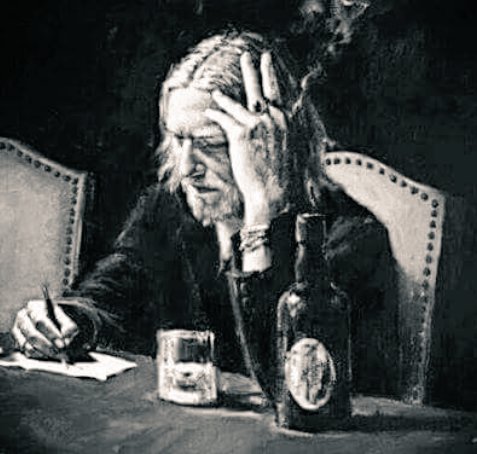 انا والليل 
نجلس على طاوله الانتقام
هو يهاجمني بالوحده
وادافع 
بالصبر فقط