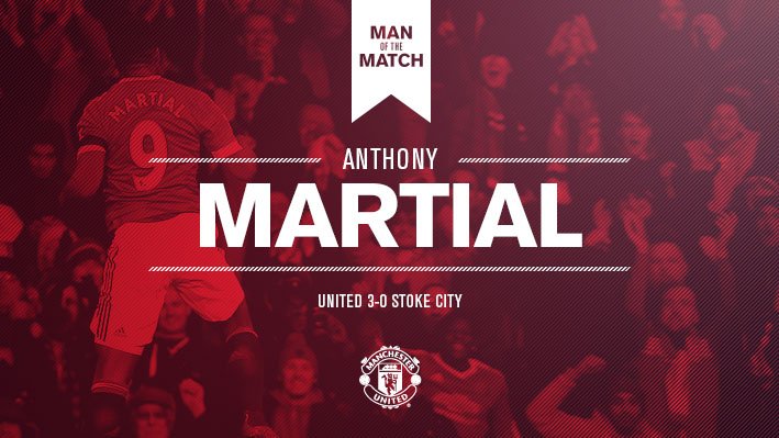 A goal, an assist, and another Man of the Match award for <a href="/AnthonyMartial/">Anthony Martial</a> - magnifique! #mufc
