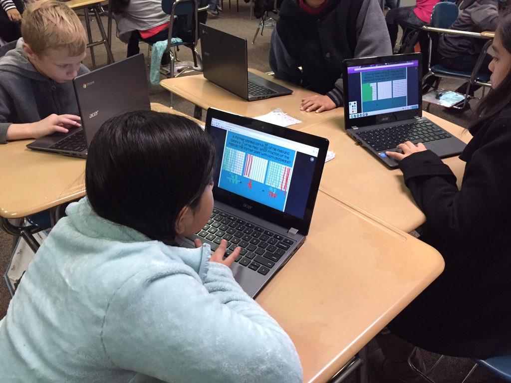 jackson_math1's tweet photo. We love using @nearpod in math class! Today Ss used it to understand fraction addition. #favoriteresource https://t.co/PJ1KSAVbDv