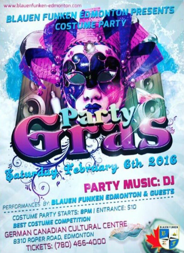 Hey #yeg what are you doing Saturday night? Make sure to come check out our all ages costume party! #party #carnival