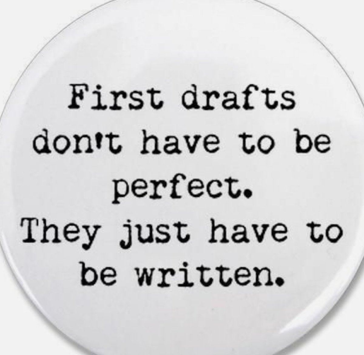 absurdawake's tweet photo. Sitting #writing this book and I realized being a #perfectionist is the best way to NOT write a book. #JustWrite https://t.co/Aw0DX86LTq