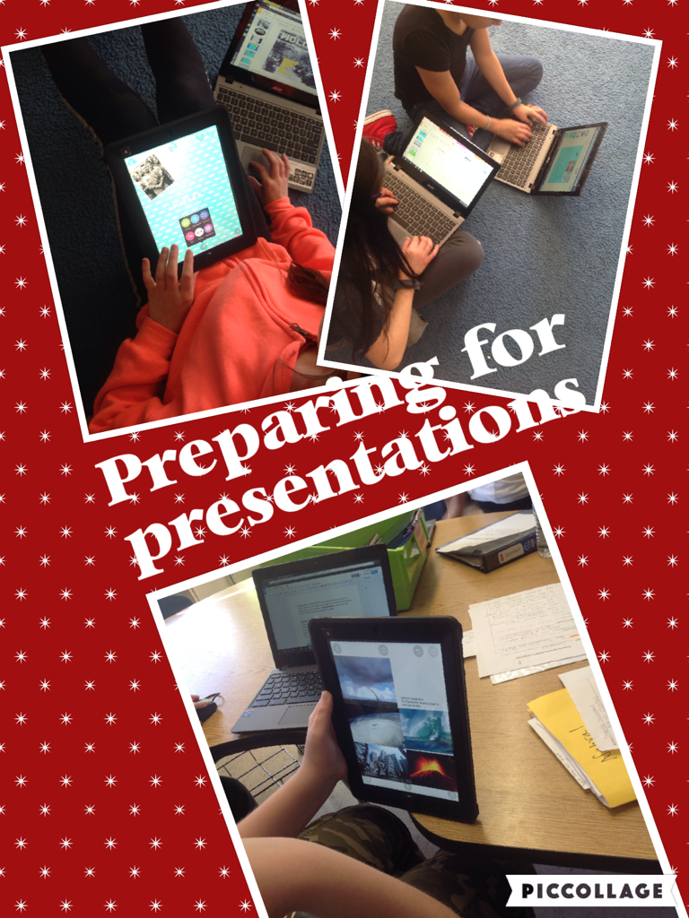 Grade5atSTWPS's tweet photo. Using Pic Collage to prepare for presentations! #stwps #readingresearchrocks https://t.co/j2wOAdAaZI https://t.co/iRC7VxHeqF