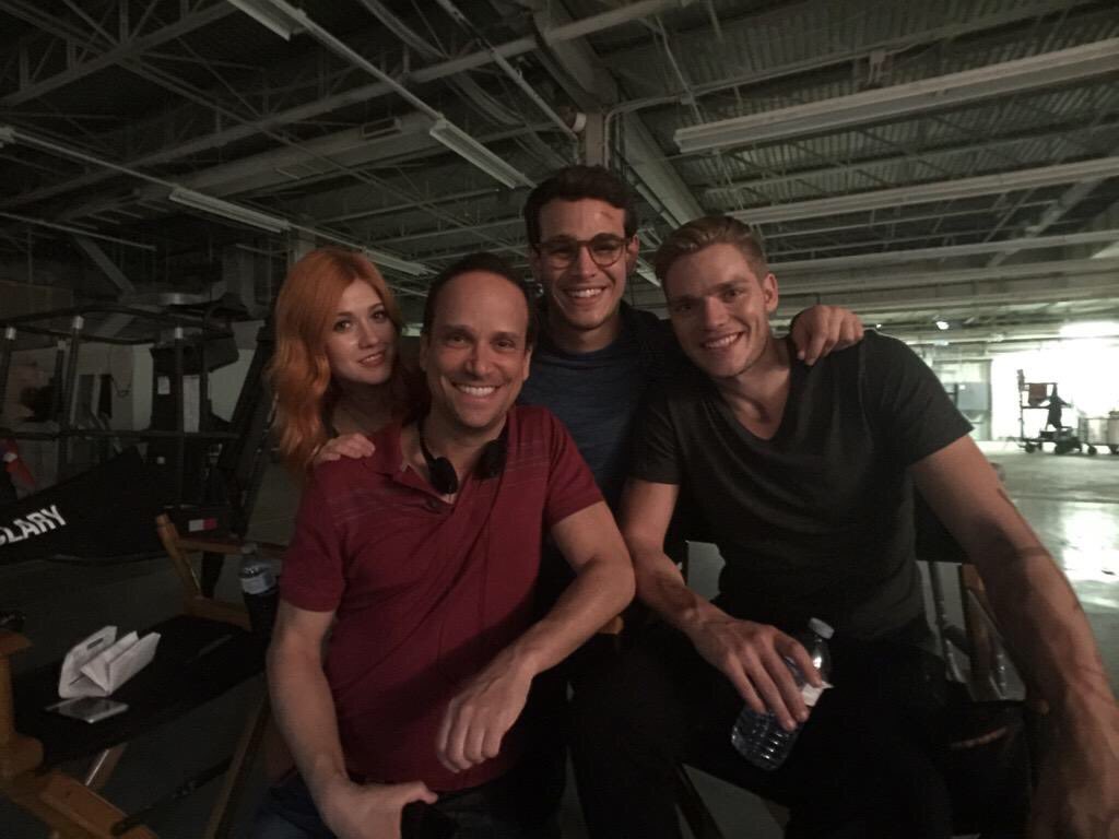 Katherine McNamara (@kat_mcnamara) on Twitter photo With the incredible writer of this ep <a href="/TheRealReisz/">Michael Reisz</a>! We love you, Michael! 💜➰ <a href="/ShadowhuntersTV/">Shadowhunters</a> <a href="/ShadowhuntersWR/">ShadowhuntersWriters</a> With the incredible writer of this ep <a href="/TheRealReisz/">Michael Reisz</a>! We love you, Michael! 💜➰ <a href="/ShadowhuntersTV/">Shadowhunters</a> <a href="/ShadowhuntersWR/">ShadowhuntersWriters</a>