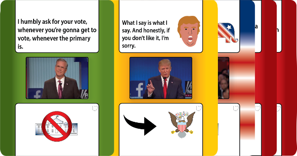 rightwhitehouse's tweet image. Need to laugh instead of cry about GOP primaries? Get party game Right To The White House! bit.ly/23EP5wt