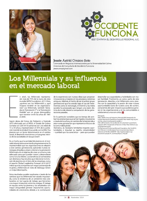 Occidente_Fun's tweet image. #Chécalo En 2025, los Millennials representarán más del 75% de la mano de obra mundial. Ver: bit.ly/1uKbff9