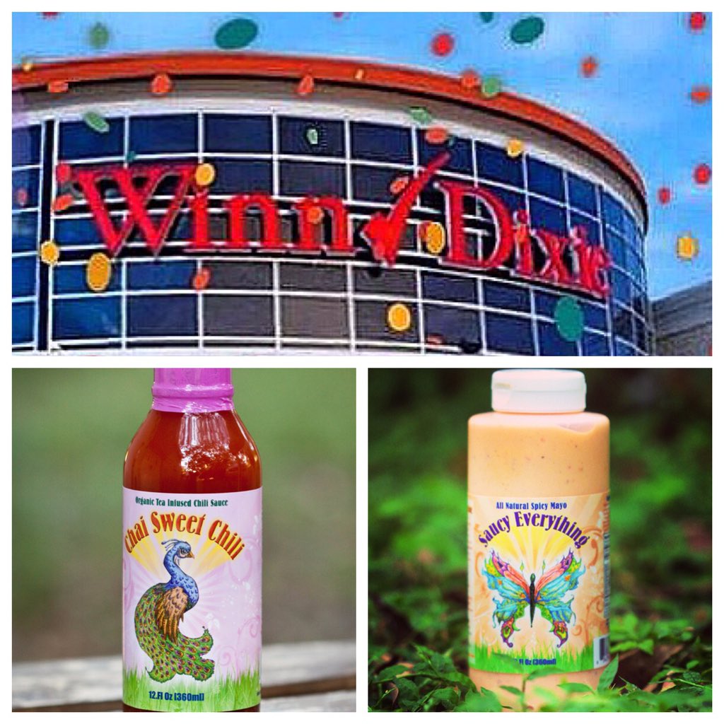Keep an eye out for our sauces at #winndixie #winnlocal Saucy Everything Spicy Mayo &amp; Chai Sweet Chili