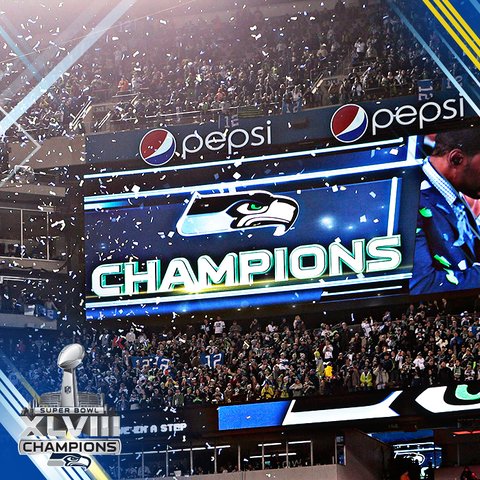 At this moment two years ago, your Seattle #Seahawks became #SB48 Champions. [shwks.com/sb48] 🏆

#OTD2014