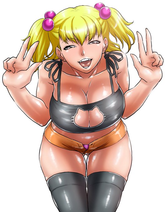 またペンの練習がてらツインテの日だったらしいのと最近はやってるらしい猫ランジェリーを混ぜる。節分だから鬼も混ぜようかと思ったことを忘れたまま仕上げてしまった。 