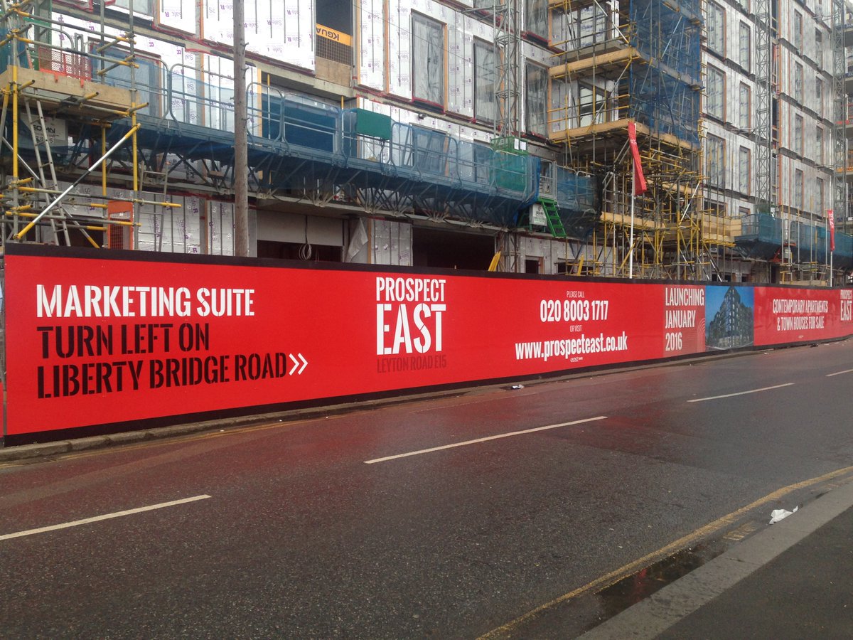 BeCreativeLDN's tweet photo. Prospect East has launched!! Great seeing the new signage, fantastically installed by @daylightsigns, thanks again!! https://t.co/9EWiRSlp2o