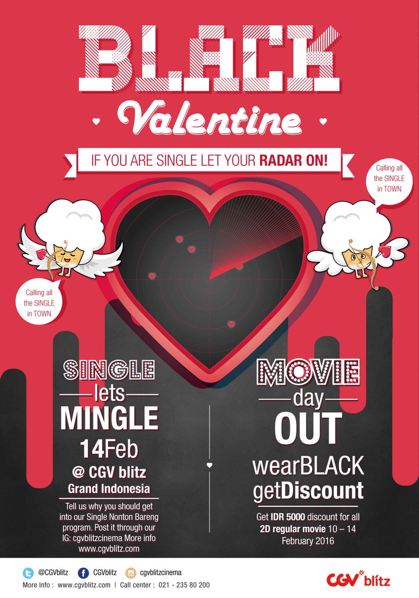 Hello single people, are you ready to get mingle?!
#BlackValentineatCGVblitz is coming!