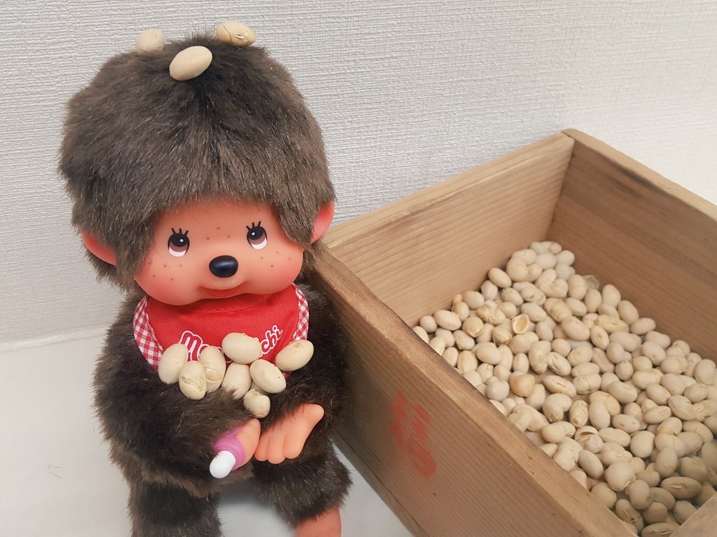 今日は節分の日！ 鬼は外〜！福は内〜だもん☆ みんなもう豆まきした