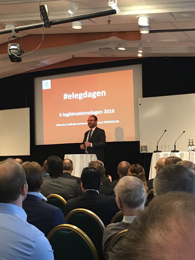 Swe IT-minister <a href="/MehmetKaplan/">Mehmet Kaplan</a> kicking off #elegdagen #sthlmtech: "Identity and trust key to digital society"