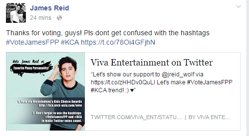 princesslhen's tweet photo. #VoteJamesFPP #KCA https://t.co/00CmjQBcy4