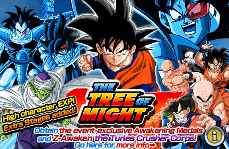 DokkanBattleDBZ's tweet photo. Bit late because we had issues updating the game but here is the The Tree of Might guide https://t.co/Q5WwCU2JF6 https://t.co/E09VxS9HmZ