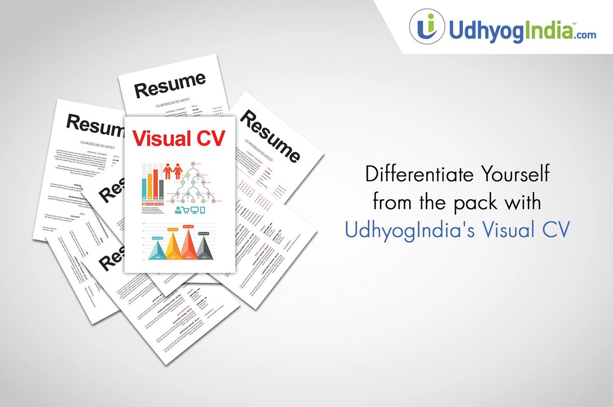 udhyogindia's tweet image. Differentiate Yourself from the pack with UdhyogIndia&apos;s Visuval CV
#UdhyogIndia #Dreamjob #VisualCV #Jobs #resume