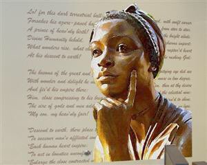 Our students are studying the American Revolution. An icon to remember, #poet Phillis Wheatley #BlackHistoryMonth