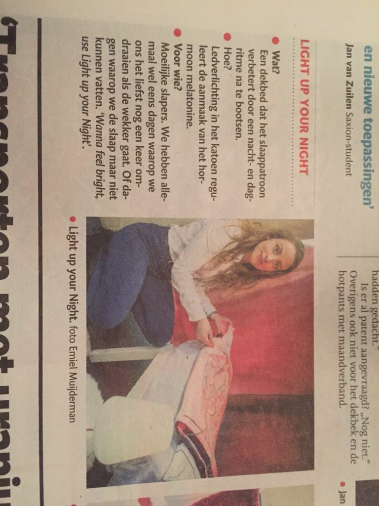 Iedere keer weer mooi om te zien hoe in elke branche ontwikkelingen door gaan....