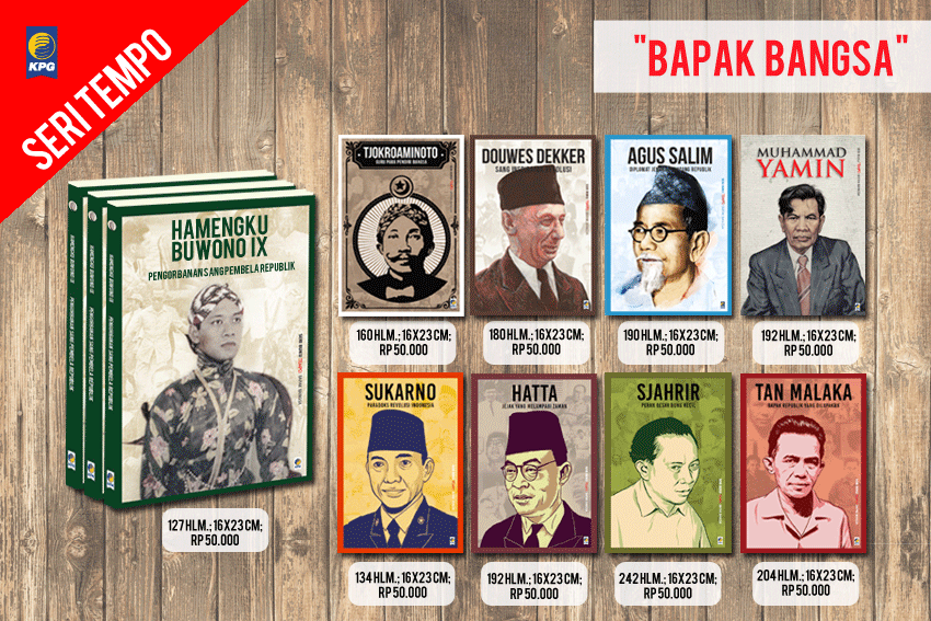 penerbitkpg's tweet photo. #SeriTEMPO Bapak Bangsa mengungkap berbagai sisi kehidupan para pendiri republik. Segera miliki, Bookmanias :) https://t.co/JtfPM63k0X