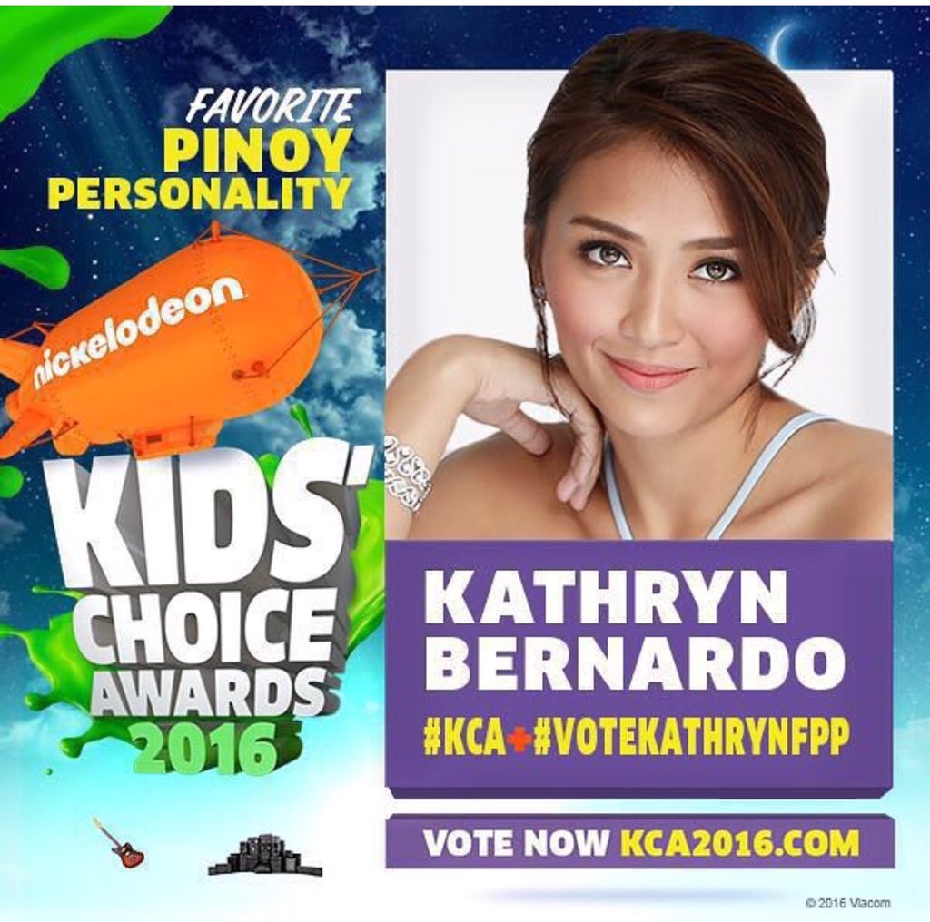 roxsantos's tweet photo. Let's us support our Teen Queen @bernardokath ! Power vote everyone!   #VoteKathrynFPP #KCA https://t.co/KSiIH6yGb3