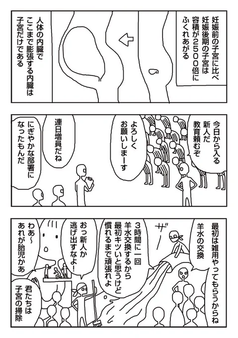 【漫画】デカくなり続ける子宮
 