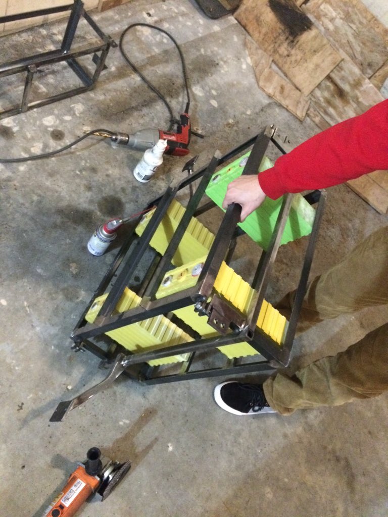 All clamped up, Now just for some coverage to protect the batteries