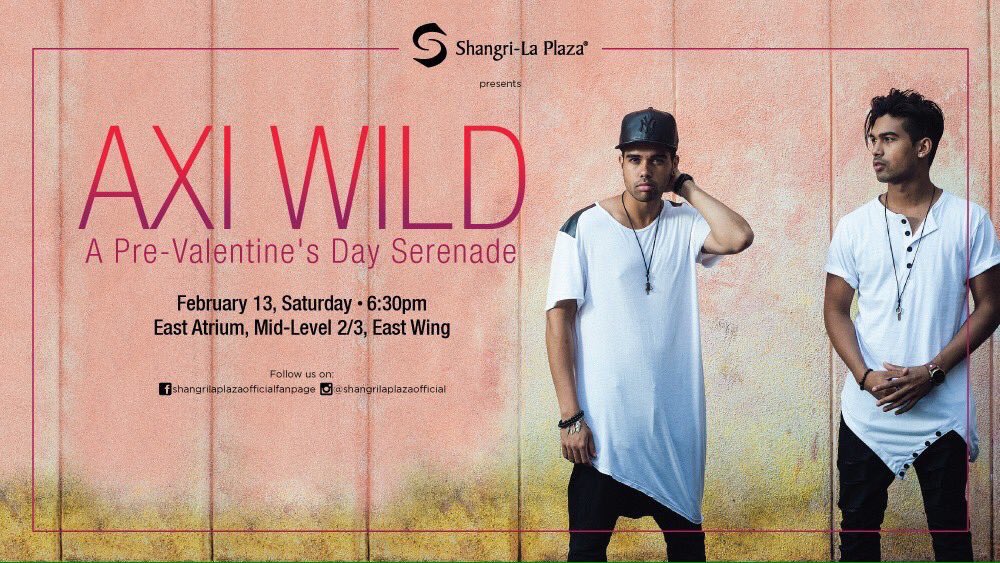 axiwildofficial's tweet photo. HEY FILIPINO #WILDERZ

Don't forget to catch us on Feb. 13, Valentine's Eve! 😌 bring your squad, spread the word! https://t.co/l4oCiLlZtI