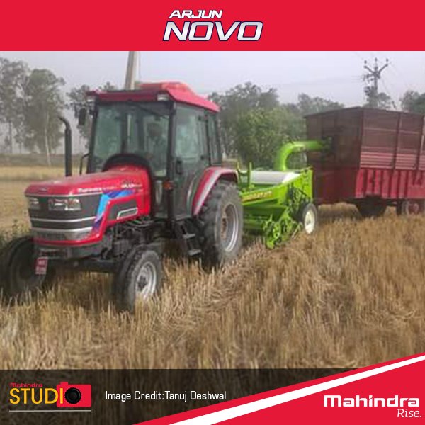 ArjunNovo's tweet photo. Tanuj Deshwal shares his stylish #ArjunNovo in action on the fields. Share your photos using #MahindraStudio https://t.co/dEWSH8i13Z