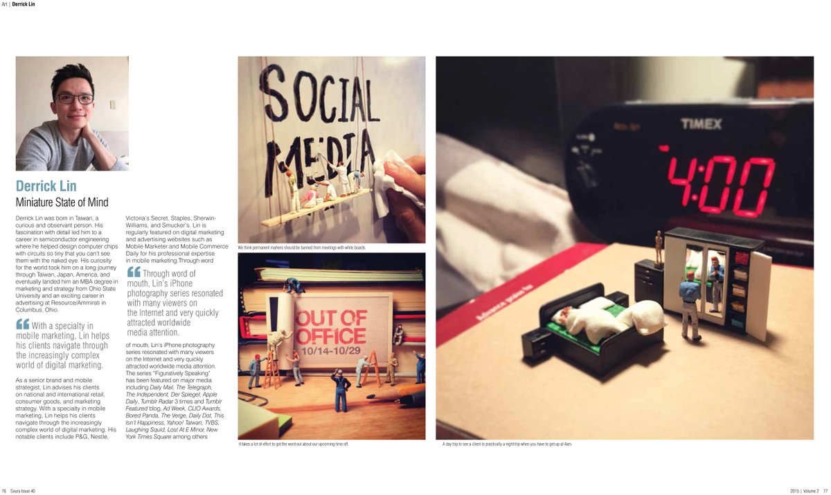 SouraMagazine's tweet photo. #DerrickLin - "Miniature State Of Mind" | Soura Issue 40 https://t.co/XWUO81cPx4