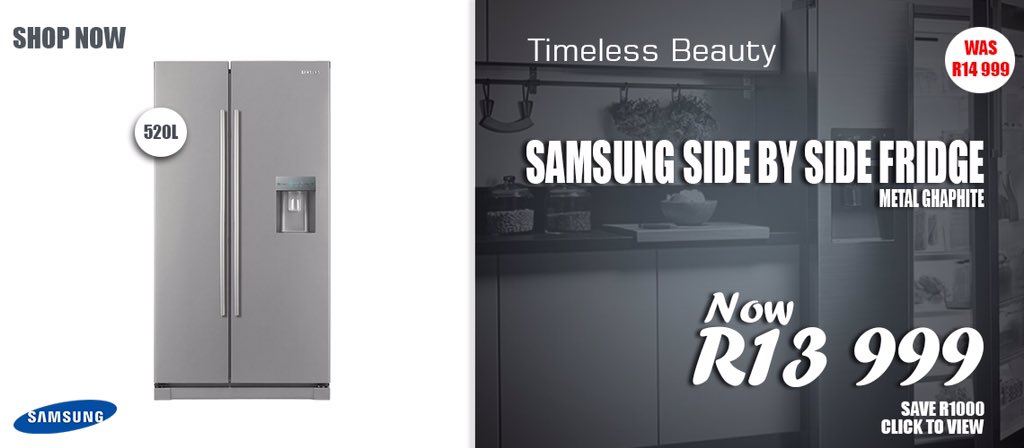 Gettingadeal's tweet photo. Hot deals on Samsung #Samsung #Fridge #onlineshopping #gettingadeal #AfricaBizSummit #TheFrontRow #businessowner https://t.co/pknY7rxx2G