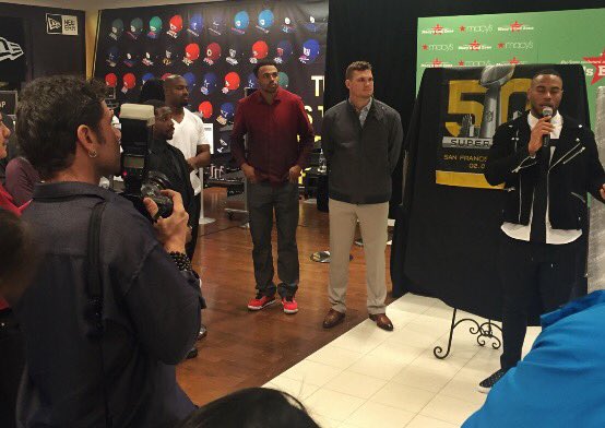 melwvd's tweet image. Great time with @VMcDonald89 at the @RashadJennings Foundation @lids at @Macys store in SF Union Square tonight!