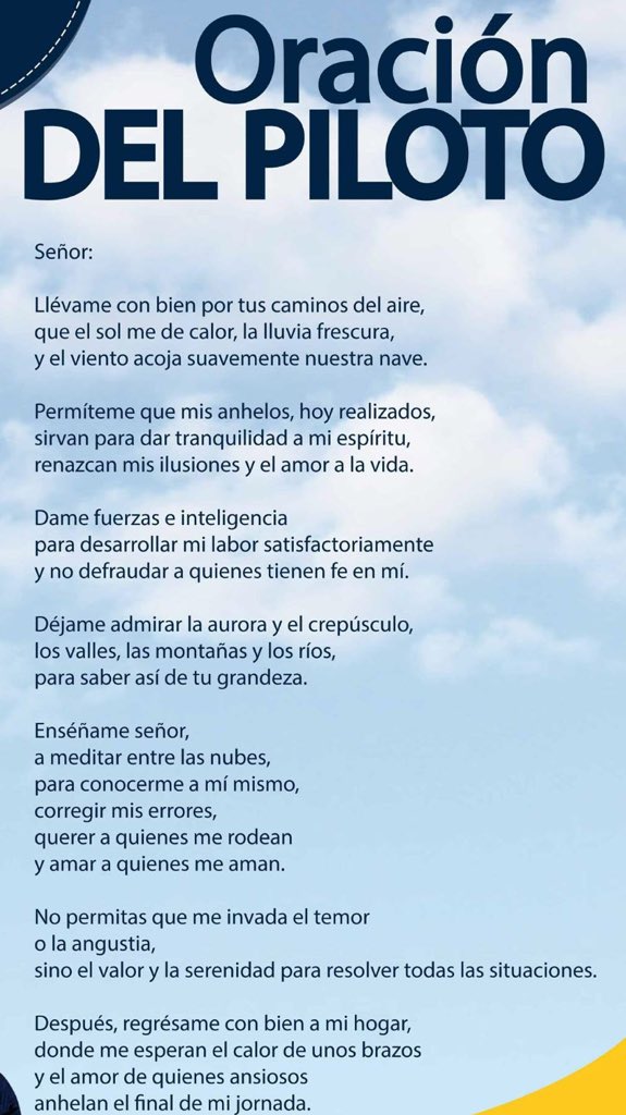 mipilotoLaura's tweet photo. #piloto #oracion #FEMPPA @femppa #AVION #AVIONES #DGAC #AIRE #VUELO #AEROPUERTO #PILOT #PLANE #FBO #MMEX https://t.co/Jn13GLbtH6