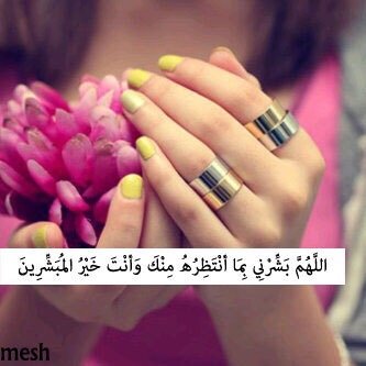 اللهم بشرني بما انتظره منك
و انت خير المبشرين