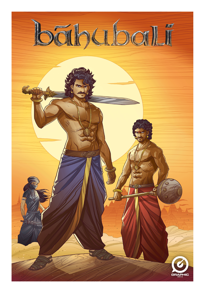 GraphicIndia's tweet photo. The big news is out! We're teaming with @BaahubaliMovie to explore the universe of #Baahubali!! https://t.co/u3EwKtUdBx